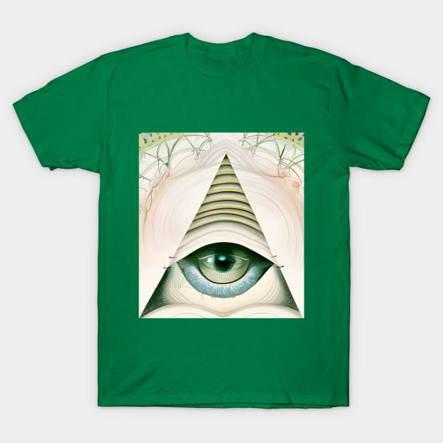 Illuminated Vision (2) - Trippy Psychedelic Eye T-Shirt by TheThirdEye